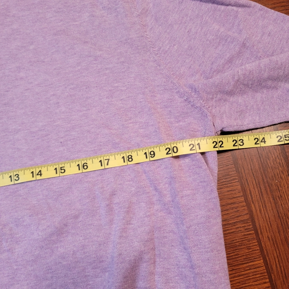 Brooks Brothers Supima Cotton Purple 3/4 Zip Sweater Large - Picture 6 of 8